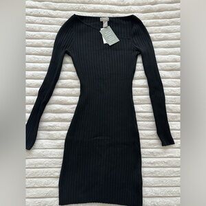 Black sweater dress